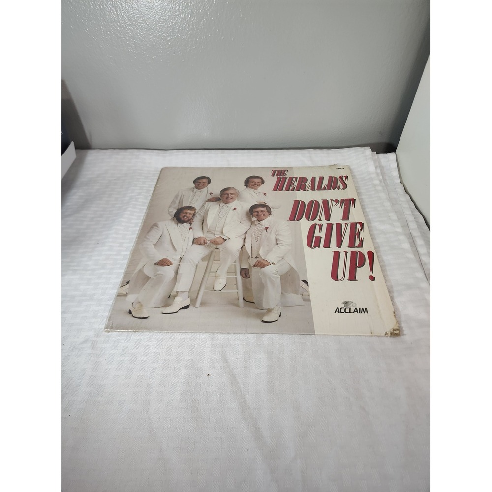 The Heralds Don't Give Up! Vinyl Record Album Acclaim S1001 Gospel 1982 LP